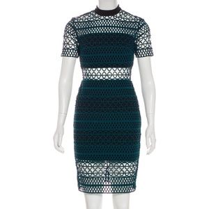 SELF-PORTRAIT Lace Pattern Knee-Length Dress